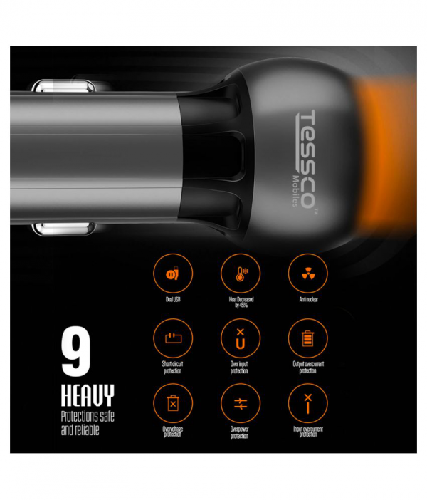 Tessco DC 258 3.0A Car Charger Qualcomm 3.0 Dual USB (6 Months Warranty) - Image 10