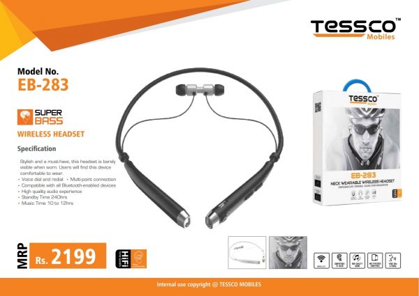 Tessco EB 283 Bluetooth Earphones ( 6 Months Warranty) - Image 4