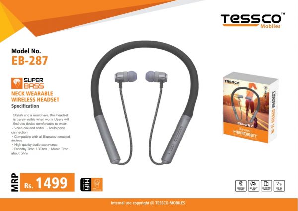Tessco EB 287 Bluetooth Earphone (6 Months Warranty) - Image 2