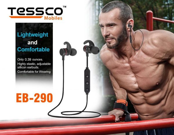 Tessco EB 290 Sports Bluetooth Earphone (6 months Warranty) - Image 4