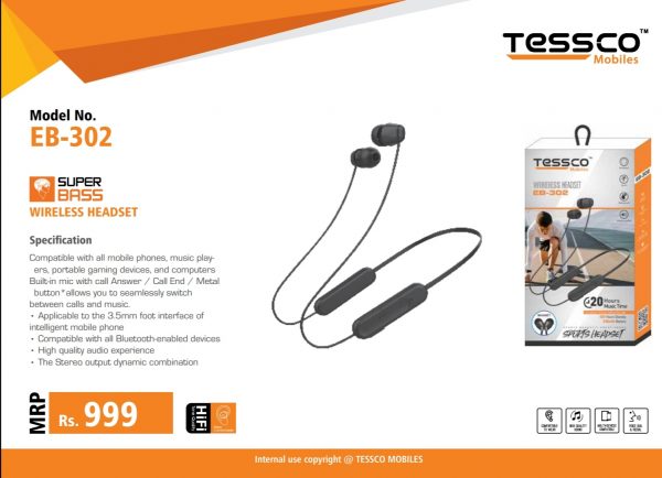 Tessco EB 302 Bluetooth Earphone (6 Months Warranty) - Image 3