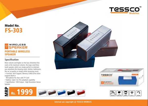 Tessco FS 303 10 W Bluetooth Speaker (6 Months Warranty) - Image 10