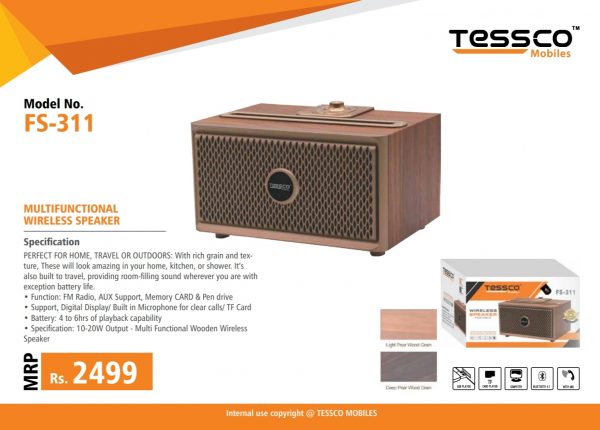 Tessco FS 311 20W Bluetooth Speaker (6 Months Warranty) - Image 5