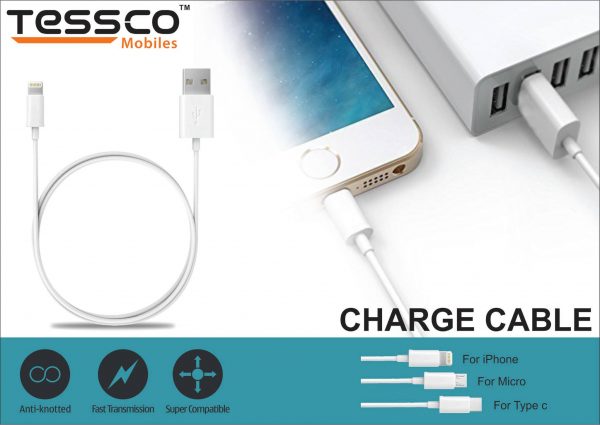 Tessco GU 325 2.0A Data Cable 1meter (6 Months Warranty) Micro USB, Lightning (Iphone), TYPE-C - Image 7