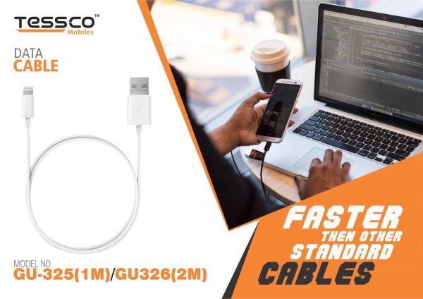 Tessco GU 326 2.0A Data Cable 2meter (6 Months Warranty) Micro USB, Lightning (Iphone), TYPE-C - Image 8