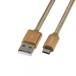 Tessco GU 327 2.0A Braided Data Cable 2meter (6 Months Warranty) Micro USB, Lightning (Iphone), TYPE-C