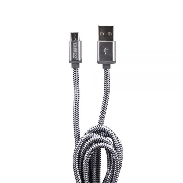 Tessco GU 327 2.0A Braided Data Cable 2meter (6 Months Warranty) Micro USB, Lightning (Iphone), TYPE-C - Image 5
