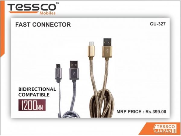 Tessco GU 327 2.0A Braided Data Cable 2meter (6 Months Warranty) Micro USB, Lightning (Iphone), TYPE-C - Image 7
