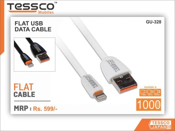 Tessco GU 328 2.0A Data Cable 1meter (6 Months Warranty)  Micro USB, Lightning (Iphone), TYPE-C - Image 10