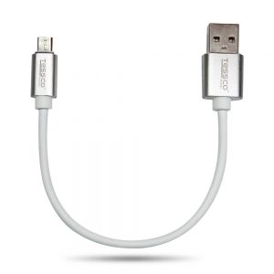 Tessco GU 330 2.0A Short Data Cable 20cm (6 Months Warranty)  Micro USB, Lightning (Iphone), TYPE-C