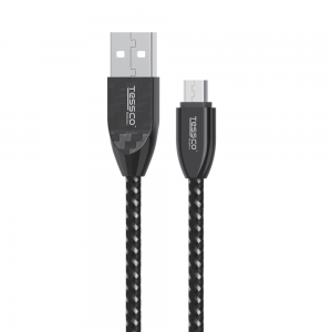 Tessco GU 333 2.0A Braided Data Cable 1meter (6 Months Warranty)  Micro USB, Lightning (Iphone), TYPE-C