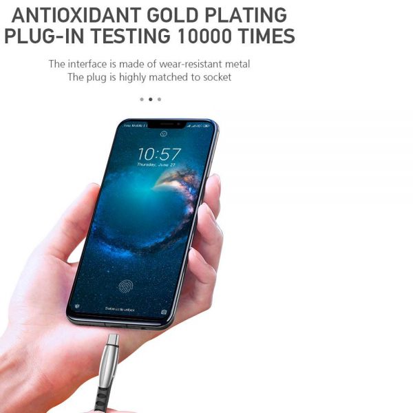 Tessco GU 340 3.4A Braided Data Cable 1meter (6 Months Warranty)  Micro USB, Lightning (Iphone), TYPE-C - Image 9
