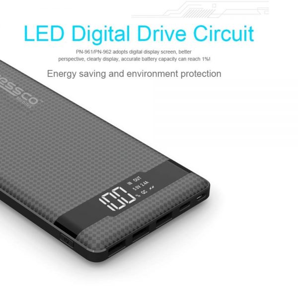 Tessco HP 361 10000mah Quick Charge Powerbank Dual USB (6 Months Warranty) - Image 2