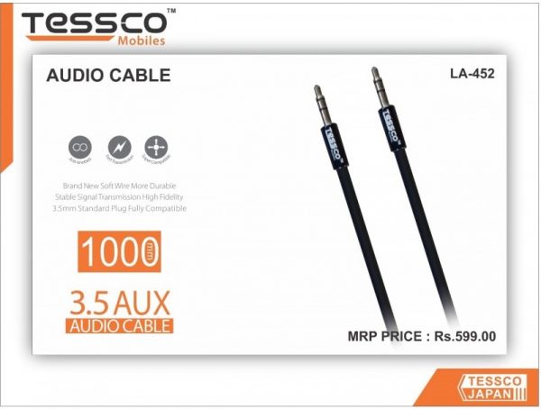 Tessco LA 452 AUX Cable 1meter (6 Months Warranty) - Image 2