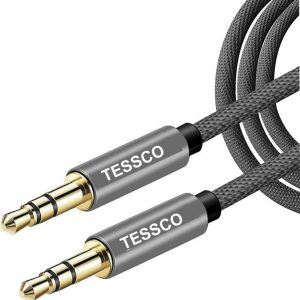 Tessco NU 454 Braided AUX Cable 1meter (6 Months Warranty)