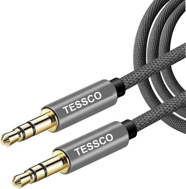 Tessco NU 454 Braided AUX Cable 1meter (6 Months Warranty)