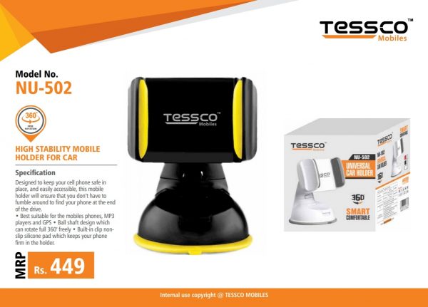 TESSCO NU 502 – 360° CAR MOBILE HOLDER - Image 6