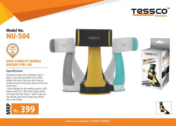 TESSCO NU 504 – 360° CAR MOBILE HOLDER - Image 4