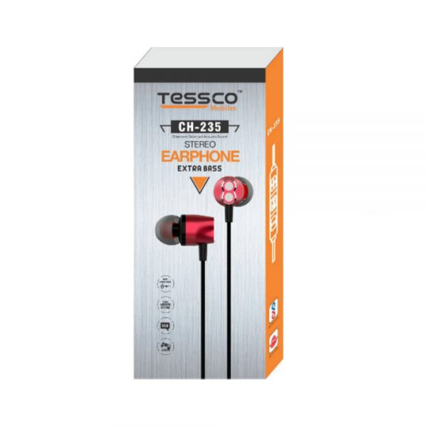 Tessco CH 235 Wired Earphone (In Ear) 6 months Warranty - Image 3