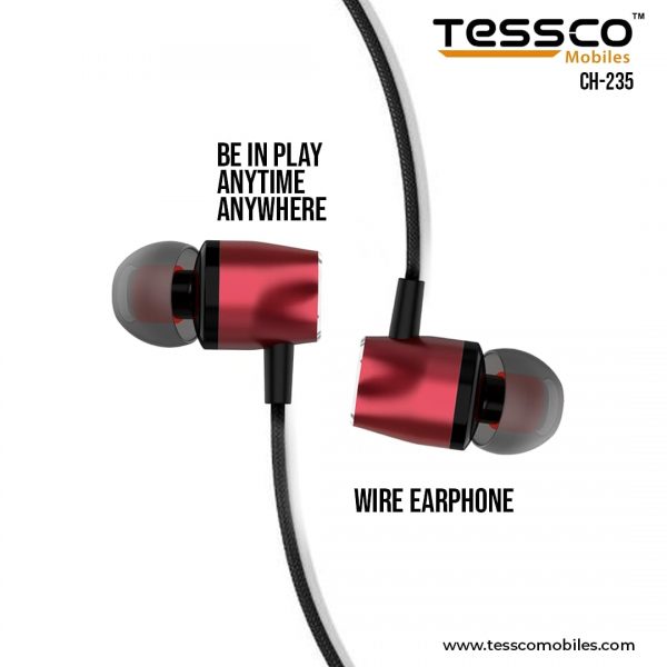 Tessco CH 235 Wired Earphone (In Ear) 6 months Warranty - Image 5