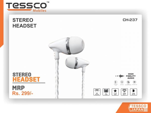 Tessco CH 237 Wired Earphone (In Ear) - Image 3