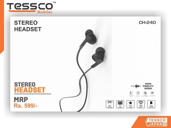 Tessco CH 240 Wired Earphone (In Ear) 6 months Warranty - Image 9