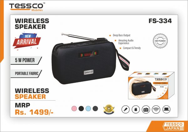 Tessco FS 334 5W Bluetooth Speaker (6 Months Warranty) - Image 4