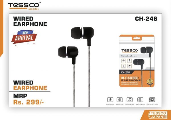 Tessco CH 246 Wired Earphone (In Ear) - Image 3