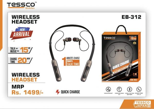 Tessco EB 312 Bluetooth Earphone (6 Months Warranty) - Image 4