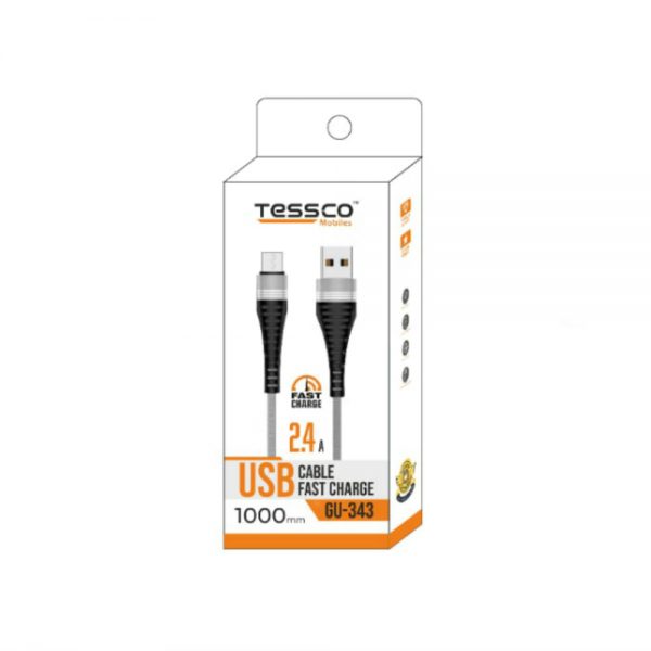 Tessco GU 343 2.4A Braided Data Cable 1 meter (6 Months Warranty) Micro USB, Lightning (Iphone), TYPE-C - Image 3