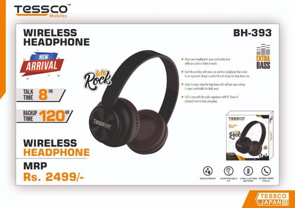 Tessco BH 393 Wireless Headphone (6 Months Warranty) - Image 3