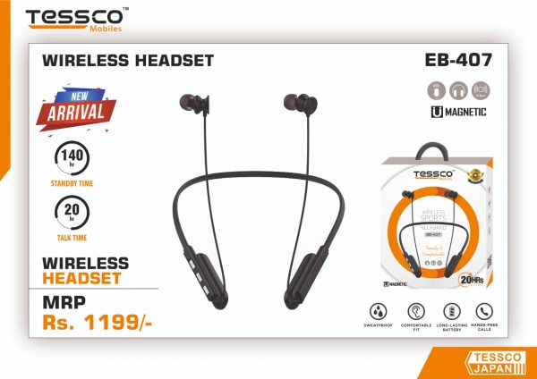 Tessco EB 407 Bluetooth Earphone (6 Months Warranty) - Image 5