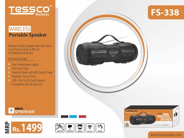 Tessco FS 338 8W Bluetooth Speaker (6 Months Warranty) - Image 4