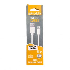 Shubh SH04 2.4A Micro USB Cable 1 meter (6 Months Warranty)