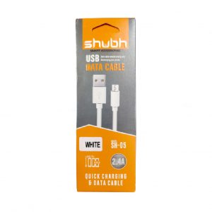 Shubh SH05 2.4A Micro USB Data Cable 1 meter (6 Months Warranty)