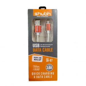 Shubh SH07 3.5A Micro USB Metal Cable 1 meter (6 Months Warranty)