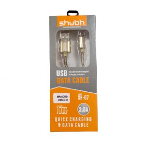 Shubh SH07 3.5A Micro USB Fancy Cable 1 meter (6 Months Warranty)