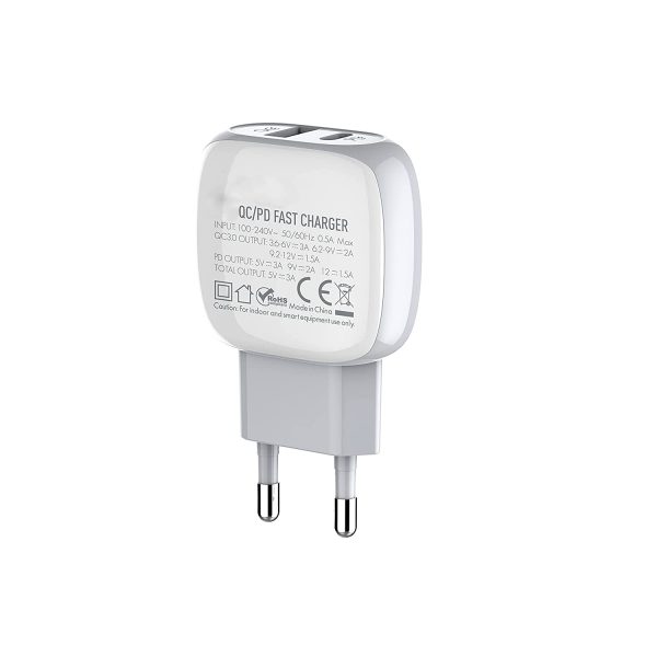 Tessco BC 202 A 20W PD + USB Charger QC 3.0 (6 Months Warranty) - Image 2