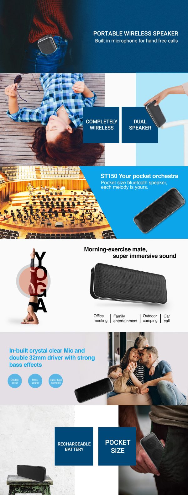 Astrum ST-150 10W Pocket Bluetooth Speaker - Image 12