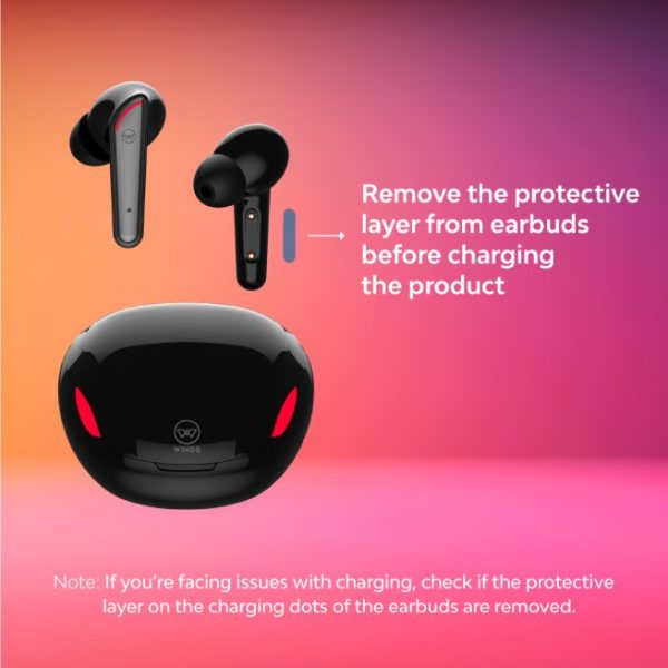 Wings Phantom 250 Wireless Earbuds, with 30 Hours Playtime, Bullet Charge, 40ms Low Latency, Bluetooth 5.2, 13mm Drivers, AAC Codec Support, Acoustic Echo Cancellation TWS Earphones (Blue) - Image 5
