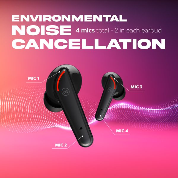 Wings Phantom 250 Wireless Earbuds, with 30 Hours Playtime, Bullet Charge, 40ms Low Latency, Bluetooth 5.2, 13mm Drivers, AAC Codec Support, Acoustic Echo Cancellation TWS Earphones (Blue) - Image 6