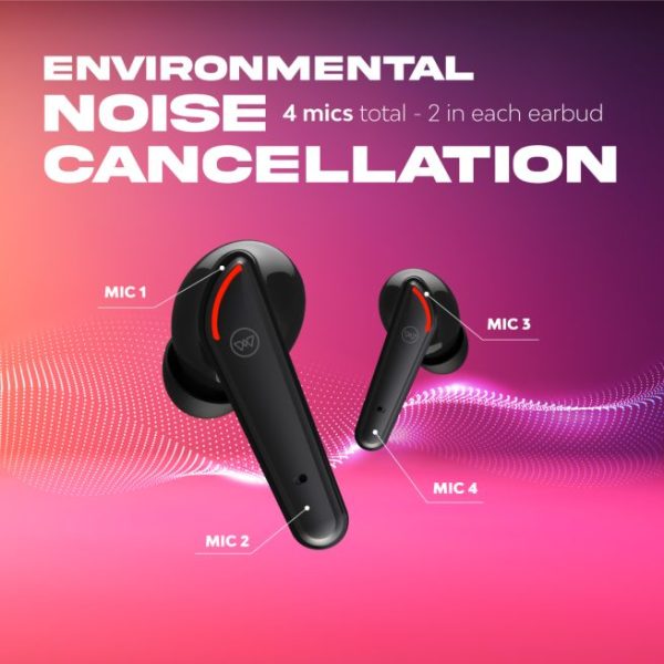 Wings Phantom 250 Wireless Earbuds, with 30 Hours Playtime, Bullet Charge, 40ms Low Latency, Bluetooth 5.2, 13mm Drivers, AAC Codec Support, Acoustic Echo Cancellation TWS Earphones (Blue) - Image 8