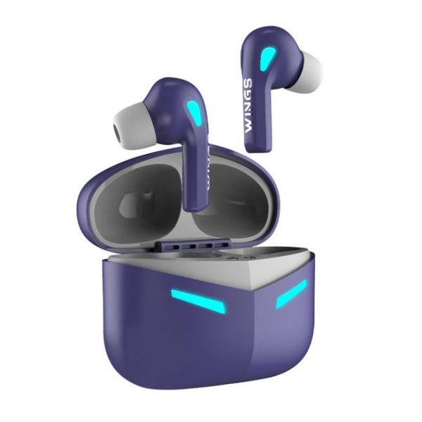 Wings Phantom 420 | 430 | 440 EARBUDS Best Low Latency Wireless Earbuds, 50 Hours Playtime Gaming Airbuds Sync App Support, Mic Touch Controls,Gaming Case & LED Lights - Image 2