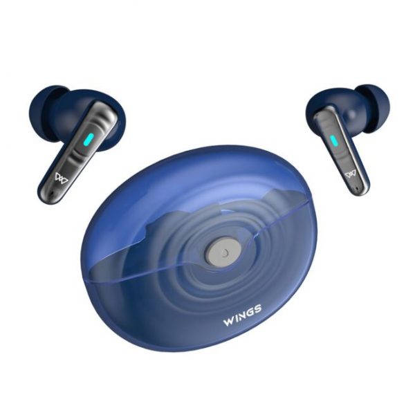 Wings Flobuds 200 Made in India Wireless Earbuds Transparent Case, 13mm Drivers, Smart ENC, 50 Hrs Total Playtime, Gaming Mode 40 ms Low Latency, Voice Assistant Support. - Image 2