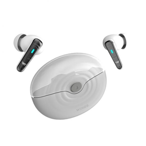 Wings Flobuds 200 Made in India Wireless Earbuds Transparent Case, 13mm Drivers, Smart ENC, 50 Hrs Total Playtime, Gaming Mode 40 ms Low Latency, Voice Assistant Support. - Image 3