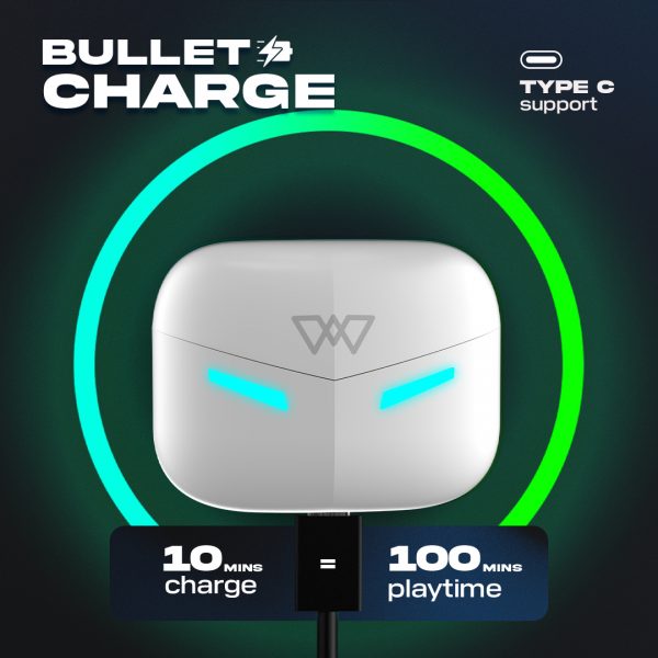Wings Phantom 420 | 430 | 440 EARBUDS Best Low Latency Wireless Earbuds, 50 Hours Playtime Gaming Airbuds Sync App Support, Mic Touch Controls,Gaming Case & LED Lights - Image 10