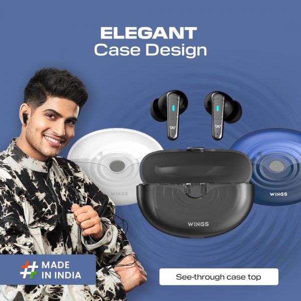 Wings Flobuds 200 Made in India Wireless Earbuds Transparent Case, 13mm Drivers, Smart ENC, 50 Hrs Total Playtime, Gaming Mode 40 ms Low Latency, Voice Assistant Support. - Image 4