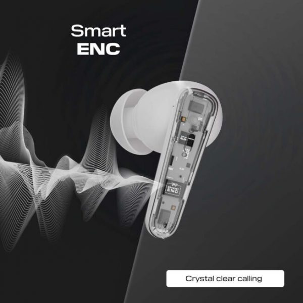 Wings Flobuds 200 Made in India Wireless Earbuds Transparent Case, 13mm Drivers, Smart ENC, 50 Hrs Total Playtime, Gaming Mode 40 ms Low Latency, Voice Assistant Support. - Image 9