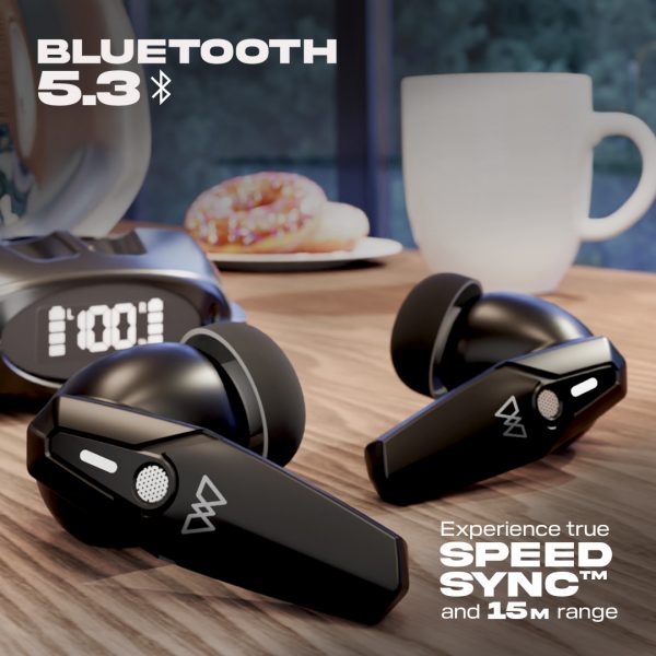 Wings Phantom 410 | 440 Digital Display EARBUDS Best Low Latency 40ms Wireless Earbuds, Bluetooth Headphones, Gaming Case with Digital Battery Indicator, 70 Hours Playtime, in Ear Airpods, ENC Mic, Touch Controls TWS Headset - Image 16