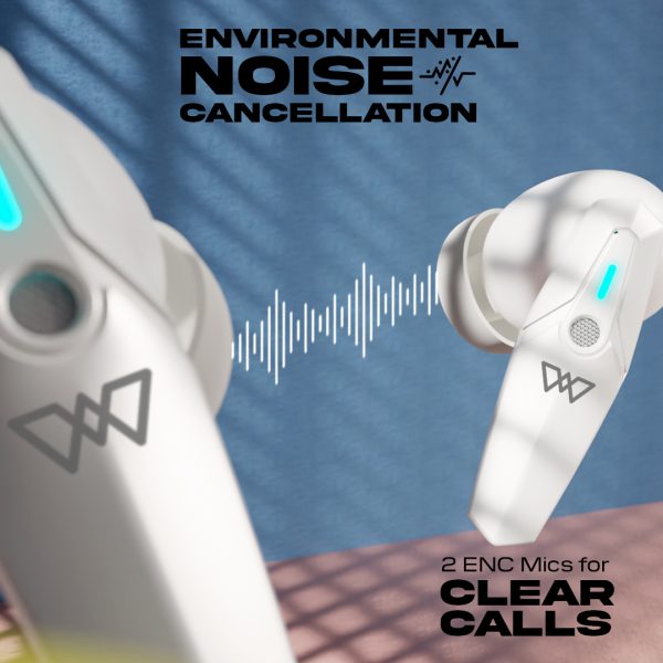 Wings Phantom 410 | 440 Digital Display EARBUDS Best Low Latency 40ms Wireless Earbuds, Bluetooth Headphones, Gaming Case with Digital Battery Indicator, 70 Hours Playtime, in Ear Airpods, ENC Mic, Touch Controls TWS Headset - Image 11